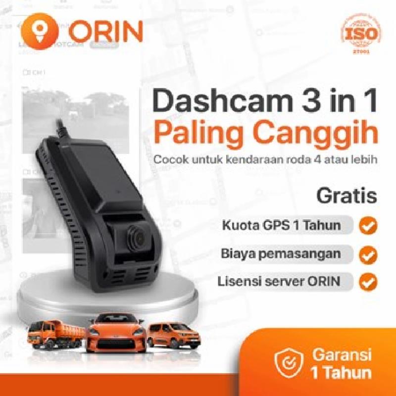 ORIN Dashcam - AI Cam 2 Channel 4G Live Streaming + GPS Tracker Dual Camera ADAS DMS